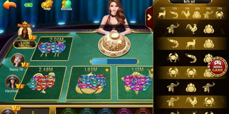 Thủ thuật thắng lớn khi chơi bầu cua tôm cá online